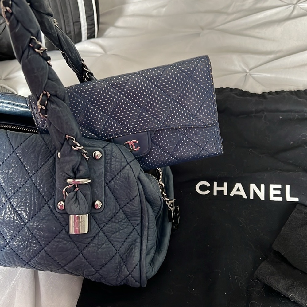 Chanel lamb skin HANDBAG only